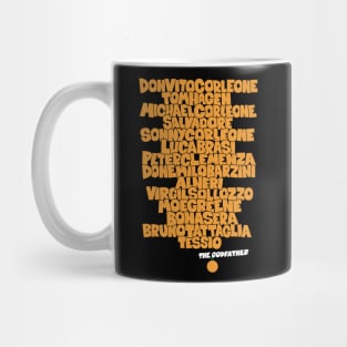 The Godfather: Tribute to the Main Actors of the Classic Mug